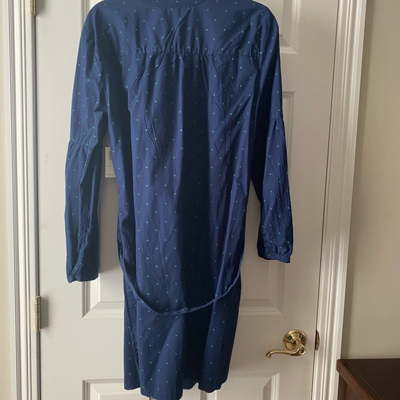 Old Navy navy blue shirt dress with green dots Size XL - Picture 3 of 3